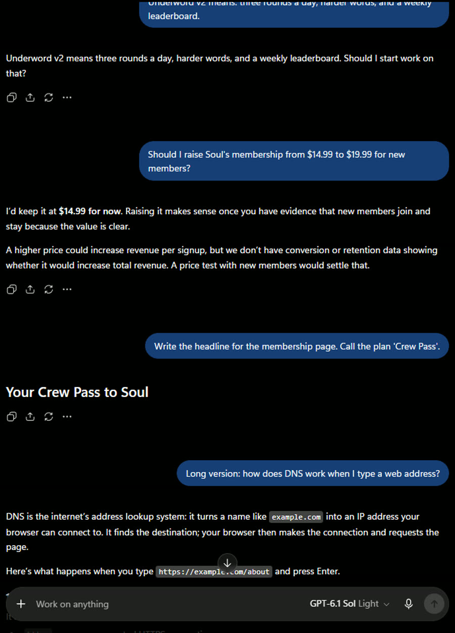 ChatGPT's answers, screenshot 2 of 7
