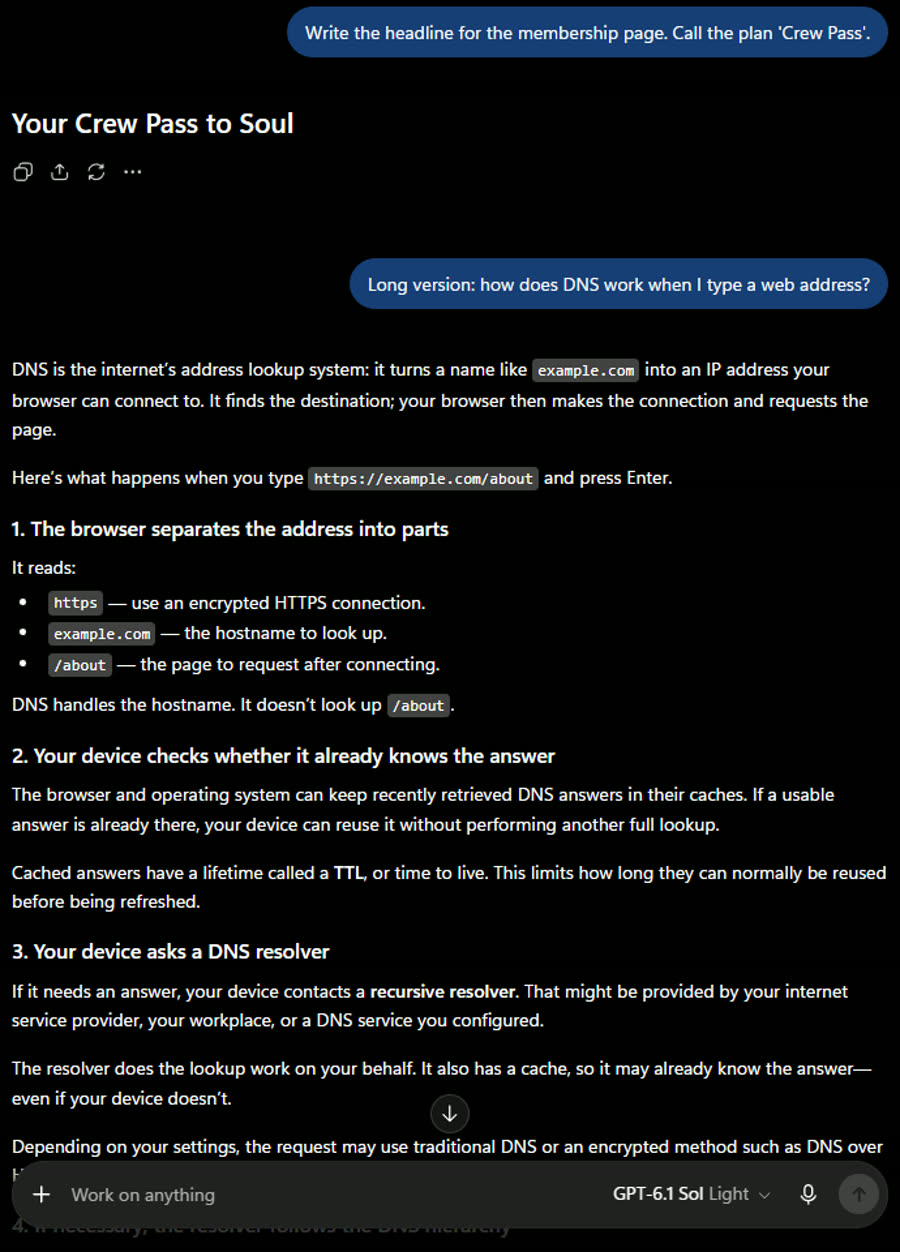 ChatGPT's answers, screenshot 3 of 7