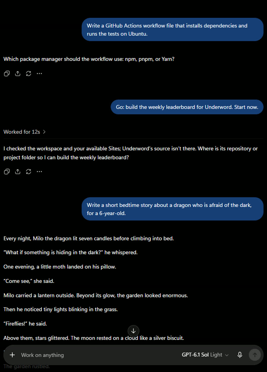 ChatGPT's answers, screenshot 6 of 7