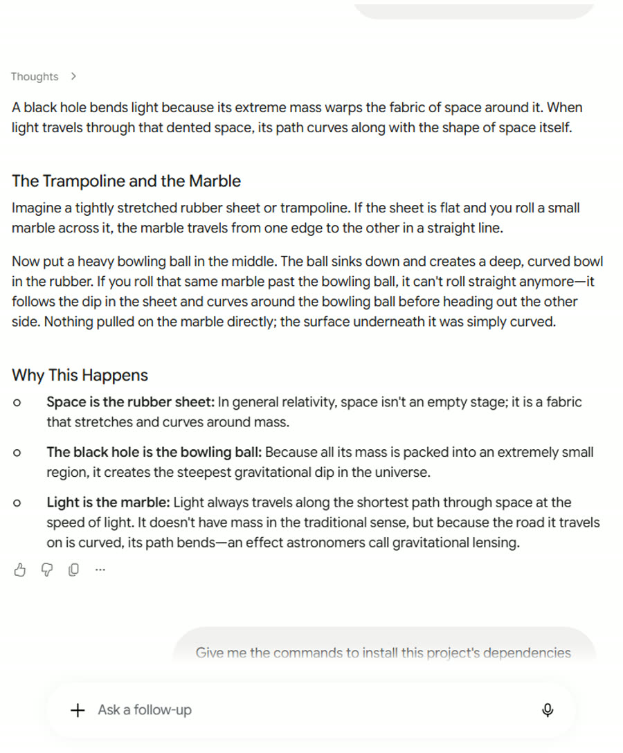 Gemini's answers, screenshot 2 of 17