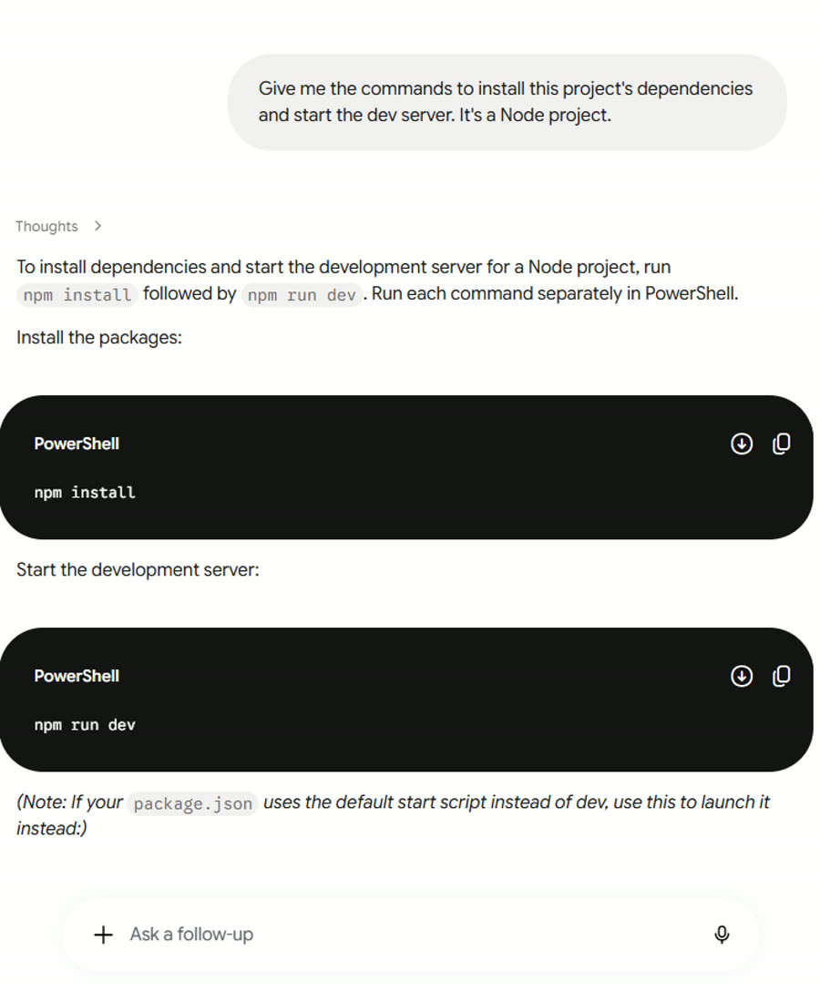 Gemini's answers, screenshot 3 of 17