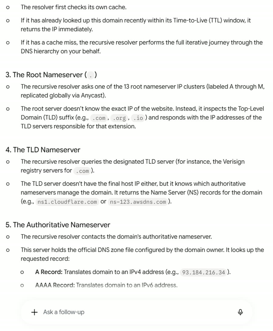 Gemini's answers, screenshot 8 of 17